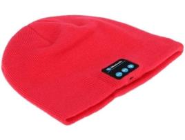 Gorro de Lã com Auscultadores Bluetooth 3.0 - Vermelho