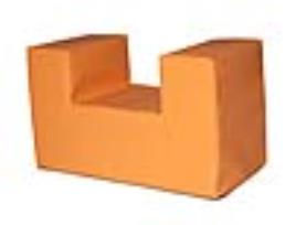 Suporte Sumo Didactic Prisma Individual Laranja 30X60X35 cm