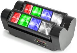 Projector Cabeça Dupla Móvel LED RGBW 8x 3W (24W) DMX - ACOUSTIC CONTROL