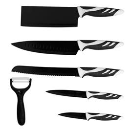 Conjunto de Facas Top Chef Preto (6 Peças) - CECOTEC