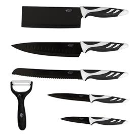 Set de 6 Facas Cecotec Swiss Chef preto