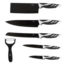 Set de 6 Facas Cecotec Swiss Chef preto