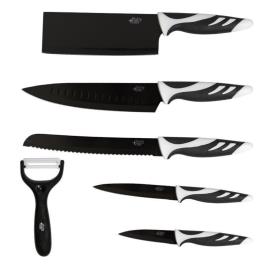 Set de 6 Facas Cecotec Swiss Chef preto