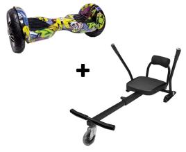 PACK HOVERBOARD SPEEDO 10 Street + SIT DOWN Preto