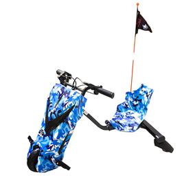 Triciclo Urbano Eléctrico Boogie Drift Pro (3 Velocidades, 15km/h) Camuflado Azul - 