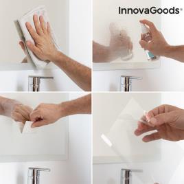 Película Anti-Embaciamento para o Espelho InnovaGoods (Pack de 2)