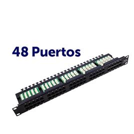 Painel de Transporte Rack 48 Portas UTP CAT6 19 1U - 