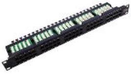 Painel de Transporte Rack 24 Portas UTP CAT6 19 1U - 