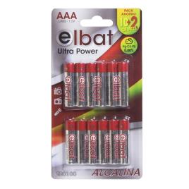 Blister 12x Pilhas Alcalinas LR03 AAA 1.5V - ELBAT