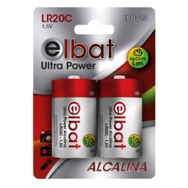 Blister 2x Pilhas Alcalinas D / LR20 1.5V - ELBAT