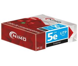 Bobine Cabo UTP Rigido CAT5e Preto p/ Exterior (100 mts) - 