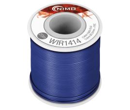 Bobine Fio Rigido Cobre 0,8mm (Azul) p/ Montagens - 20 mts