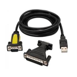 Cabo Adaptador USB Macho - RS232 Macho (1,8 mts) - 