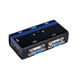 Comutador KVM (PS/2, VGA, Jack 3,5 mm, DVI-D, USB A) - 