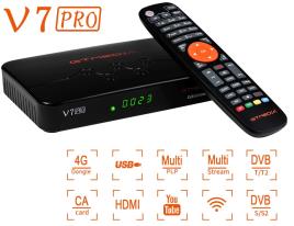 Receptor Satélite DVB-S/S2/S2X + TDT DVB-T2 Full HD Wi-Fi -  V7 PRO