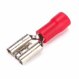 Terminal Isolado Fêmea 6.3mm - Vermelho