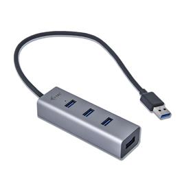 Metal U3HUBMETAL403 HUB de Interface USB 3.2 GEN 1 (3.1 GEN 1) TYPE-A 5000 Mbit/s Cinzento