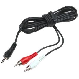 Cabo Jack 3,5mm Macho Stereo - 2x RCA Macho (1,5 mts)