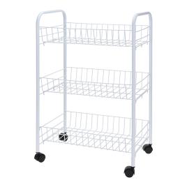 CARRINHO ARMAZENAGEM 3 CESTAS 40X26X62CM