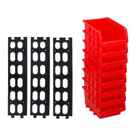 SET DE 8 CAIXAS CONTENTORA EMPILHÁVEL 12X10CM
