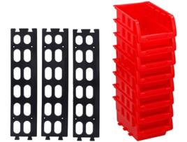 Set De 8 Caixas Contentora Em pilhável 12X10Cm KINZO Em pilhável