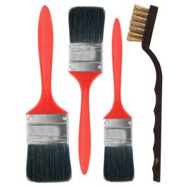 Pack 3 Pinceis + Escova Limpeza - 