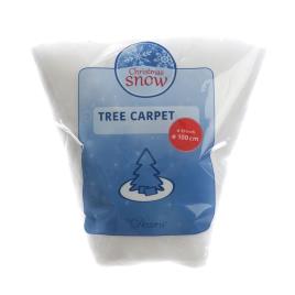 Saia Decorativa P/ Árvore De Natal C/ Efeito Neve   diametro 1m