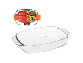 ASSADEIRA DE VIDRO RECTANGULAR 29X21X6CM 2,3L