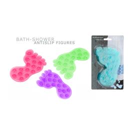 PACK 4 ANTIDERRAPANTES PARA BANHO EM FORMA DE PÉ