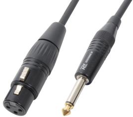 Cabo Profissional Jack 6,3mm Macho Mono - Canon Femea (3 mts) - POWER DYNAMICS CONNEX