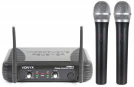 Central 2 Microfones Mão VHF 2 Canais s/ Fios (STWM712) - 