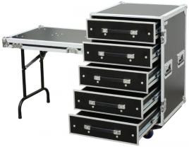 Rack Metálica c/ 5 Gavetas + Mesa (PD-FA6) - Power Dynamics