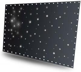 Cortina de Estrelas 96 LEDs Brancos DMX (3 x 2 mts) c/ Comando - 