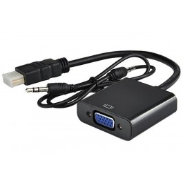 Adaptador Gembird HDMI-M P/ VGA-F com Áudio