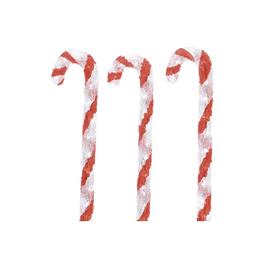 KIT DE 3 FIGURA LED BASTÃO CARAMELO 13X14X61CM