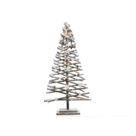 ÁRVORE DE RATTAN MICRO LED EFEITO NEVE 80CM