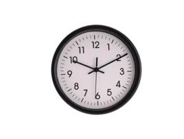 RELOGIO DE PAREDE DE PLASTICO REDONDO FUNDO  BLANCO Ø20CMX4CM
