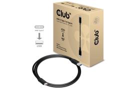 Cabo USB C Macho - USB A Macho 1m (Preto) - 