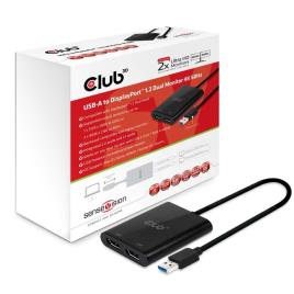 Hub USB A - 2x Displayport 4K - CLUB3D