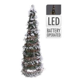 PINHEIRO NATALINO DE RATTAN COM 10 LEDS 40CM