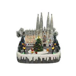 FIGURA DE NATAL DE BARCELONA COM LUZ, MUSICA E MOVIMENTO