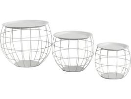 Mesa de Centro  Baloon (Branco - Metal e ferro - 43x40 cm)