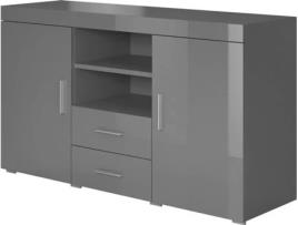 Aparador  Roque (Cinzento - 140x40x80 cm)
