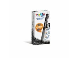 Caixa 12 Pen Oops Clip Black  43043/01