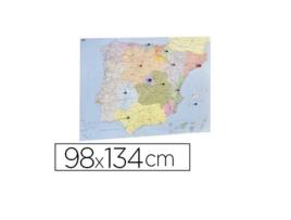 Mapa de Espanha e Portugal Plastificado Sem Estru.