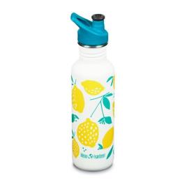 Klean Kanteen Garrafa De Aço Inoxidável Classic 800ml Esporte Boné One Size Lemons