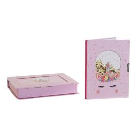 Diário com Acessórios DKD Home Decor ? Unicórnio (15.3 x 3.5 x 19.9 cm)