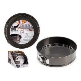 Molde Desmontável Metal Cinzento escuro (Ø 24 x 6,8 cm)