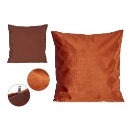 Almofada Poliéster Veludo Laranja (45 x 13 x 45 cm)