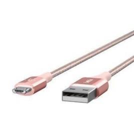 Cabo  Kevlar Premium Micro Usb 1,2m Rosa Oro